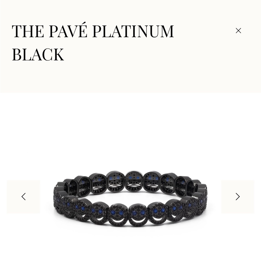 The pave platinum black Liza Gozlan bracelet